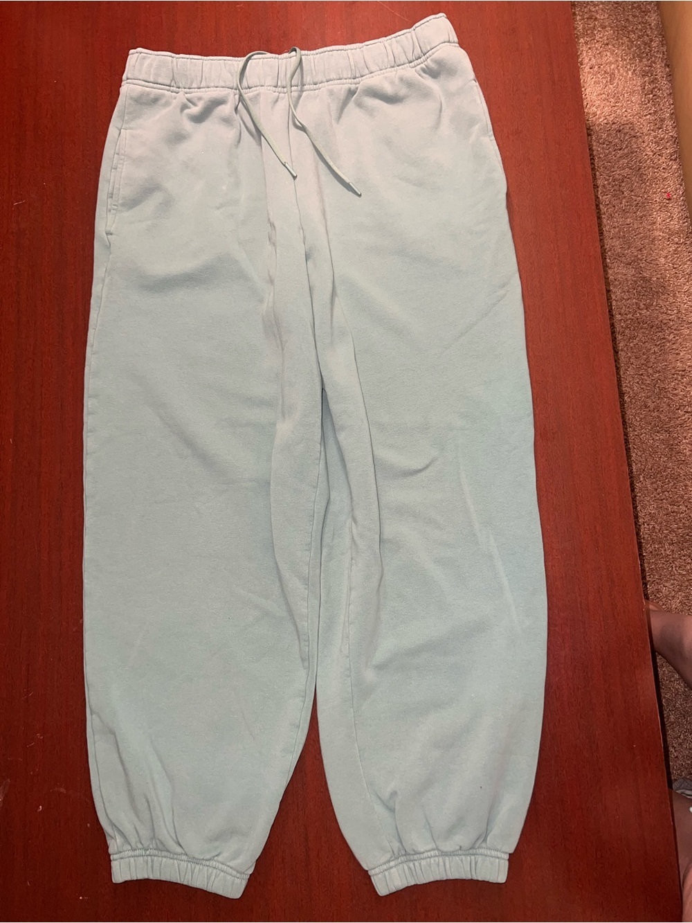 Athleta Light Mint Cozy Fleece Sweatpants